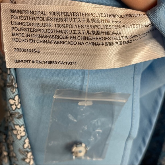 Finders Keepers Blue Blossom Floral Mini Dress Size L - Picture 6 of 11